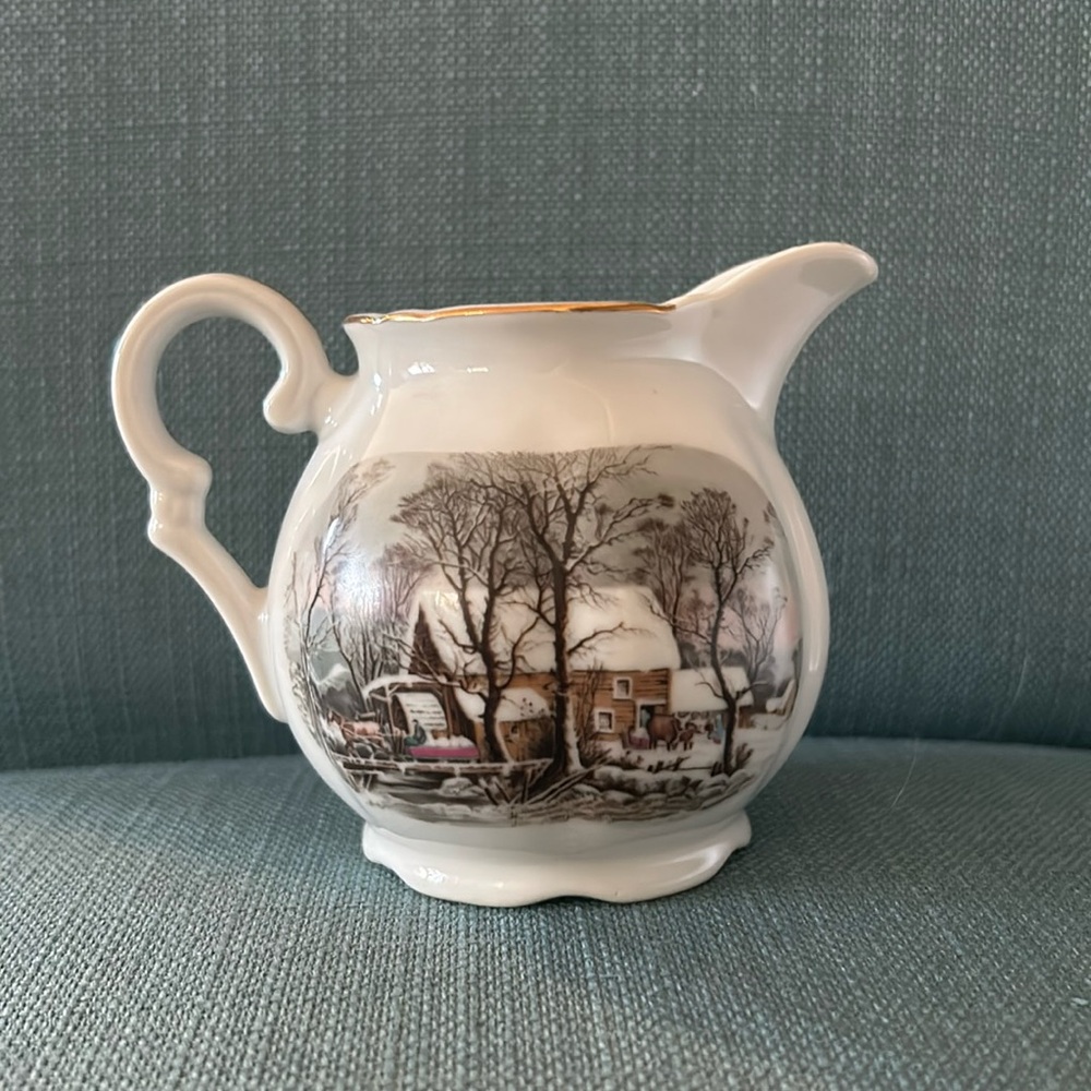 Avon Currier & Ives Creamer 1977